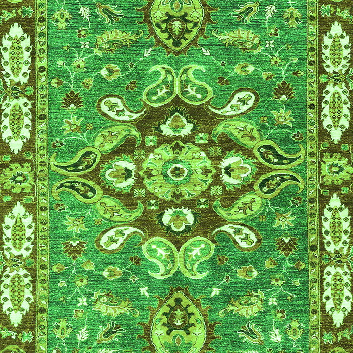 Geometric Green Traditional Rug, abs3296grn