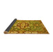 Sideview of Geometric Yellow Traditional Rug, abs3296yw