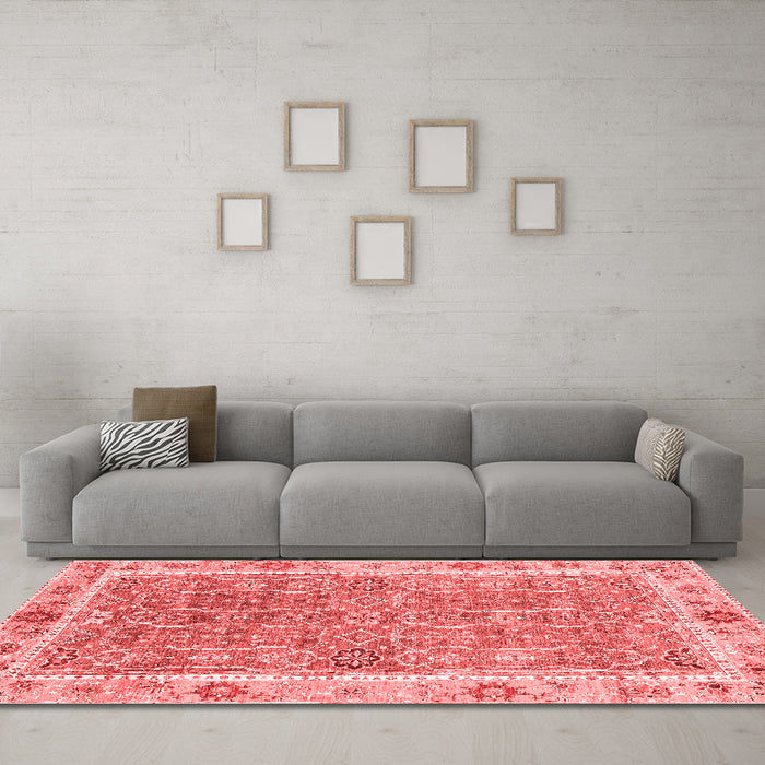 Traditional Red Washable Rugs