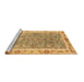 Sideview of Machine Washable Oriental Brown Traditional Rug, wshabs3297brn