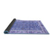 Sideview of Oriental Blue Traditional Rug, abs3297blu