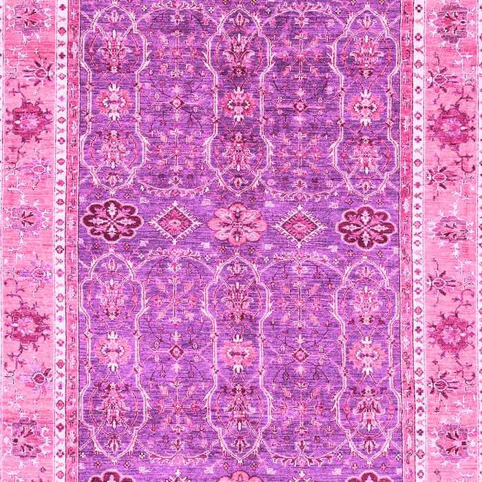 Machine Washable Oriental Pink Traditional Rug, wshabs3297pnk