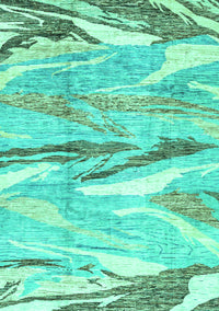 Abstract Turquoise Modern Rug, abs3298turq