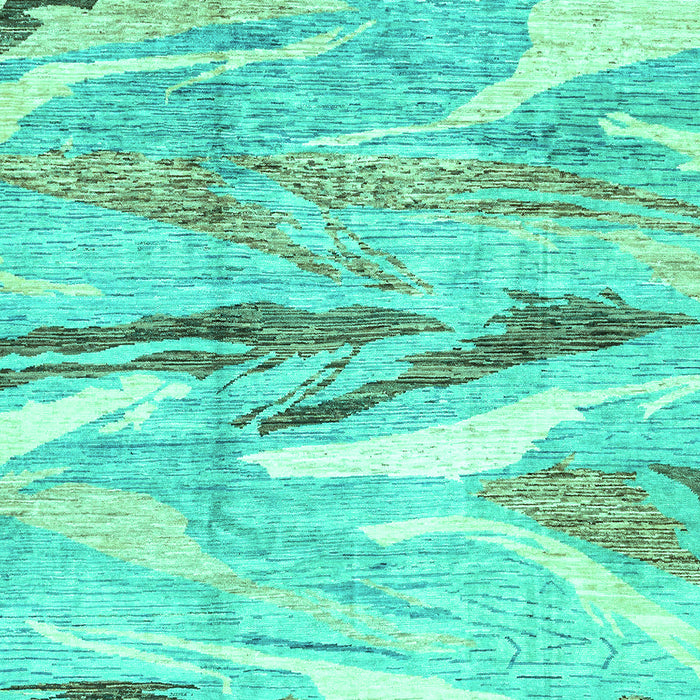 Abstract Turquoise Modern Rug, abs3298turq