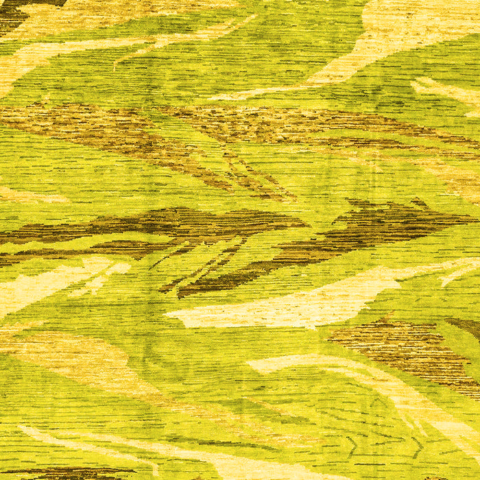 Abstract Yellow Modern Rug, abs3298yw