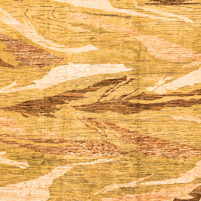 Machine Washable Abstract Orange Modern Area Rugs, wshabs3298org