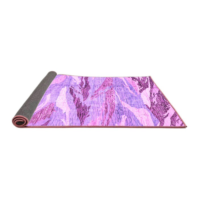 Sideview of Abstract Purple Modern Rug, abs3298pur