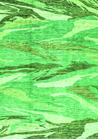 Abstract Green Modern Rug, abs3298grn