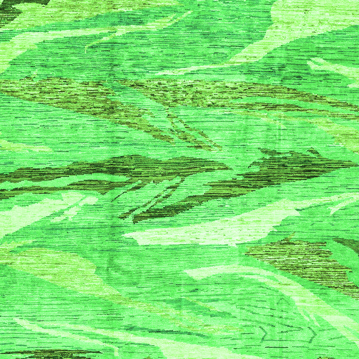 Abstract Green Modern Rug, abs3298grn