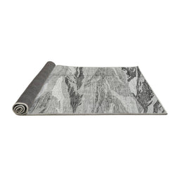 Sideview of Abstract Gray Modern Rug, abs3298gry