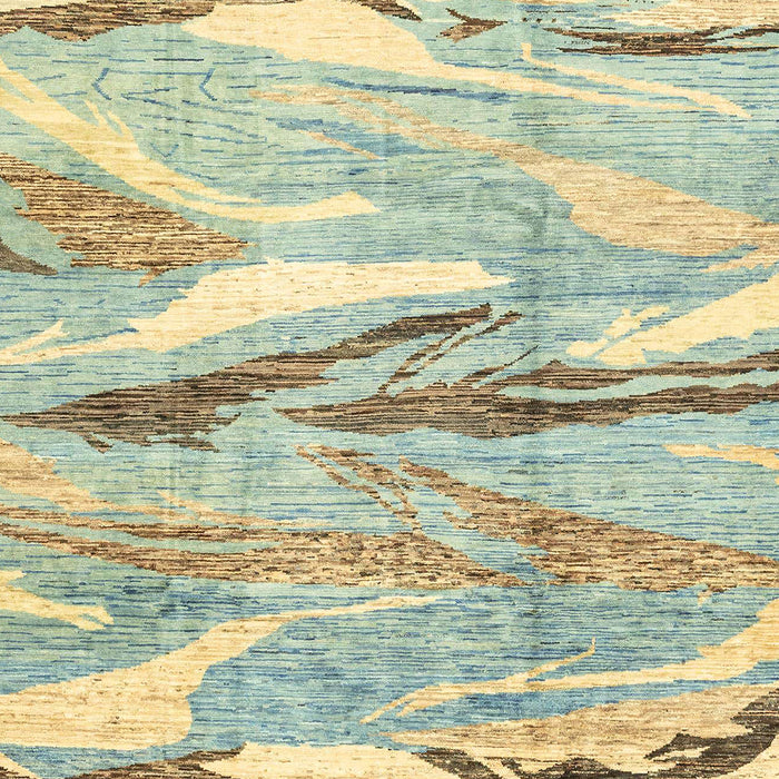 Machine Washable Abstract Dark Almond Brown Rug, wshabs3298