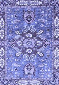 Geometric Blue Traditional Rug, abs3299blu