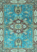 Geometric Light Blue Traditional Rug, abs3299lblu