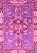 Machine Washable Geometric Pink Traditional Rug, wshabs3299pnk