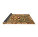 Sideview of Geometric Brown Traditional Rug, abs3299brn