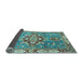 Sideview of Geometric Light Blue Traditional Rug, abs3299lblu