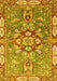 Geometric Yellow Traditional Rug, abs3299yw