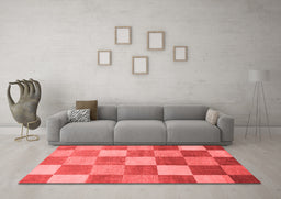 Modern Red Washable Rugs