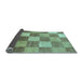 Sideview of Checkered Light Blue Modern Rug, abs329lblu