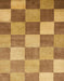 Abstract Sedona Brown Checkered Rug, abs329