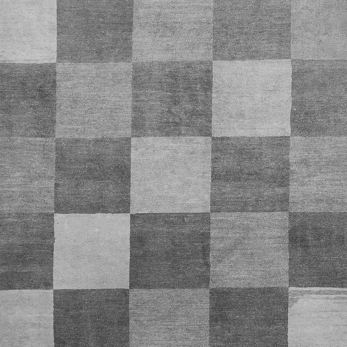 Checkered Gray Modern Rug, abs329gry