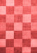 Checkered Red Modern Area Rugs