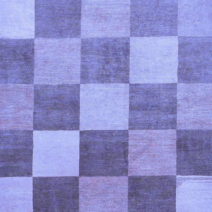 Checkered Blue Modern Rug, abs329blu