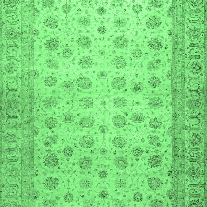 Oriental Emerald Green Traditional Rug, abs32emgrn