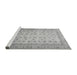 Sideview of Machine Washable Oriental Gray Traditional Rug, wshabs32gry