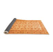 Sideview of Oriental Orange Traditional Rug, abs32org