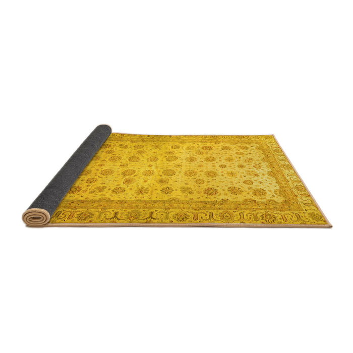 Sideview of Oriental Yellow Traditional Rug, abs32yw