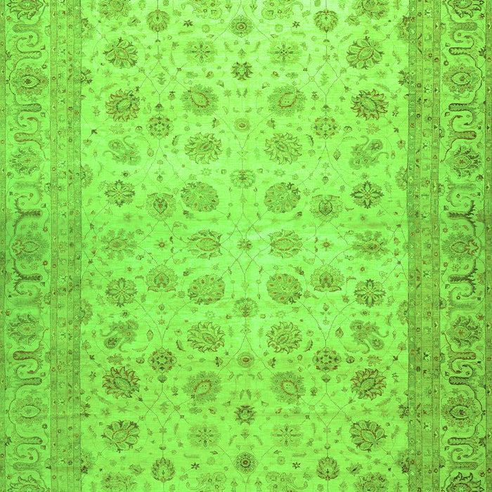 Machine Washable Oriental Green Traditional Area Rugs, wshabs32grn