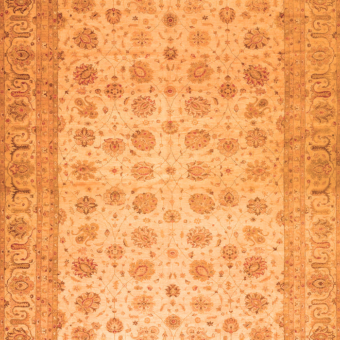 Oriental Orange Traditional Rug, abs32org