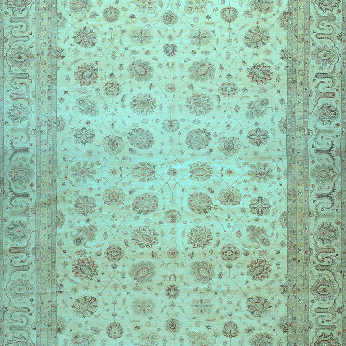 Oriental Light Blue Traditional Rug, abs32lblu