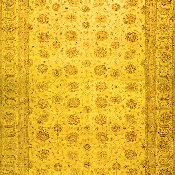 Oriental Yellow Traditional Rug, abs32yw