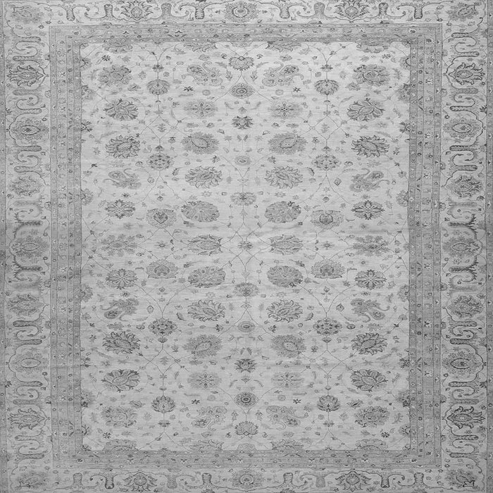 Square Machine Washable Oriental Gray Traditional Rug, wshabs32gry