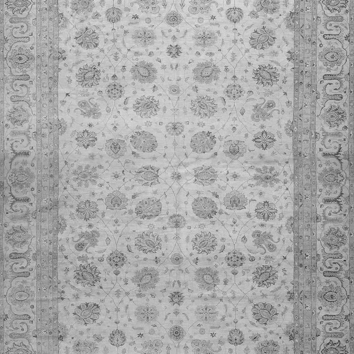 Machine Washable Oriental Gray Traditional Rug, wshabs32gry