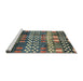 Sideview of Machine Washable Abstract Taupe Brown Rug, wshabs3300