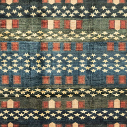 Square Abstract Taupe Brown Modern Rug, abs3300