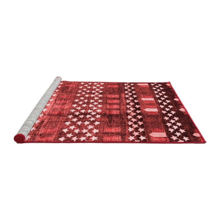 Modern Red Washable Rugs