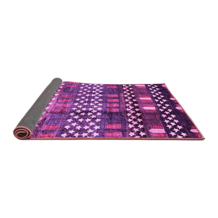 Sideview of Abstract Pink Modern Rug, abs3300pnk