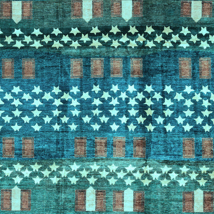 Abstract Light Blue Modern Rug, abs3300lblu