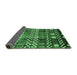 Sideview of Abstract Emerald Green Modern Rug, abs3300emgrn