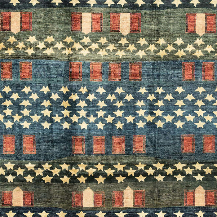 Abstract Taupe Brown Modern Rug, abs3300