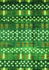 Abstract Green Modern Rug, abs3300grn