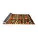 Sideview of Abstract Orange Modern Rug, abs3300org