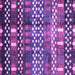 Square Machine Washable Abstract Purple Modern Area Rugs, wshabs3300pur