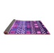 Sideview of Abstract Purple Modern Rug, abs3300pur