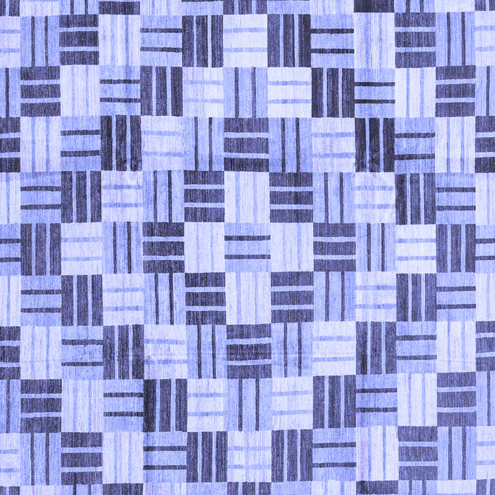 Square Checkered Blue Modern Rug, abs3301blu