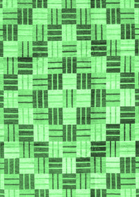 Checkered Emerald Green Modern Rug, abs3301emgrn